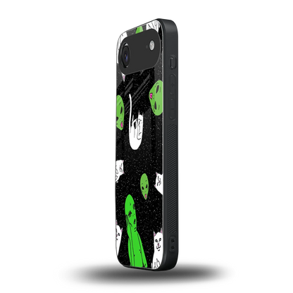 Space Kitty iphone air mobile cover | shockproof glass phone case