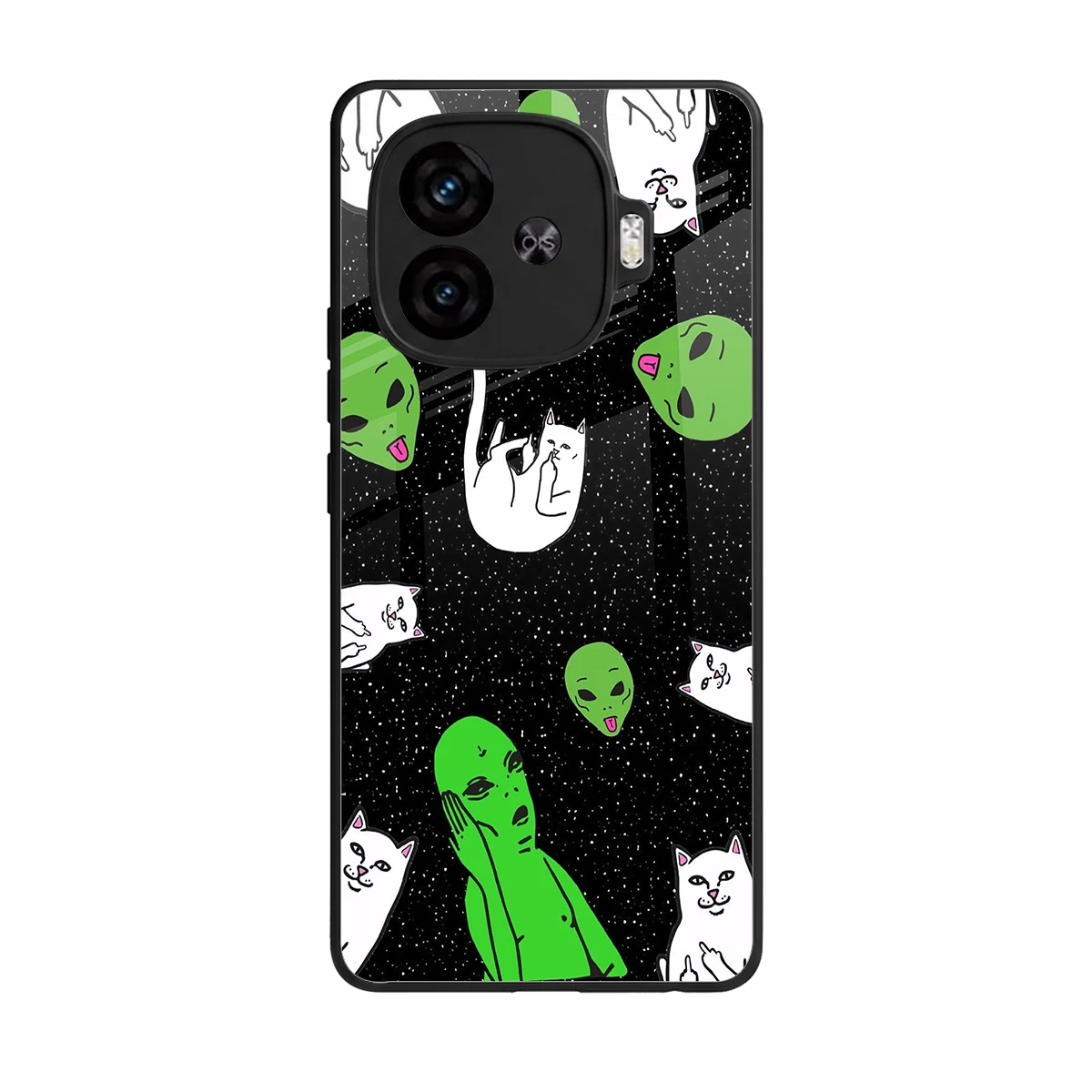 Space Kitty back phone cover | glass case for iqoo neo 10r 5g