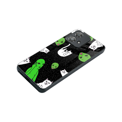 Space Kitty stylish phone case for motorola edge 40 neo 5g | glossy glass and slim fit