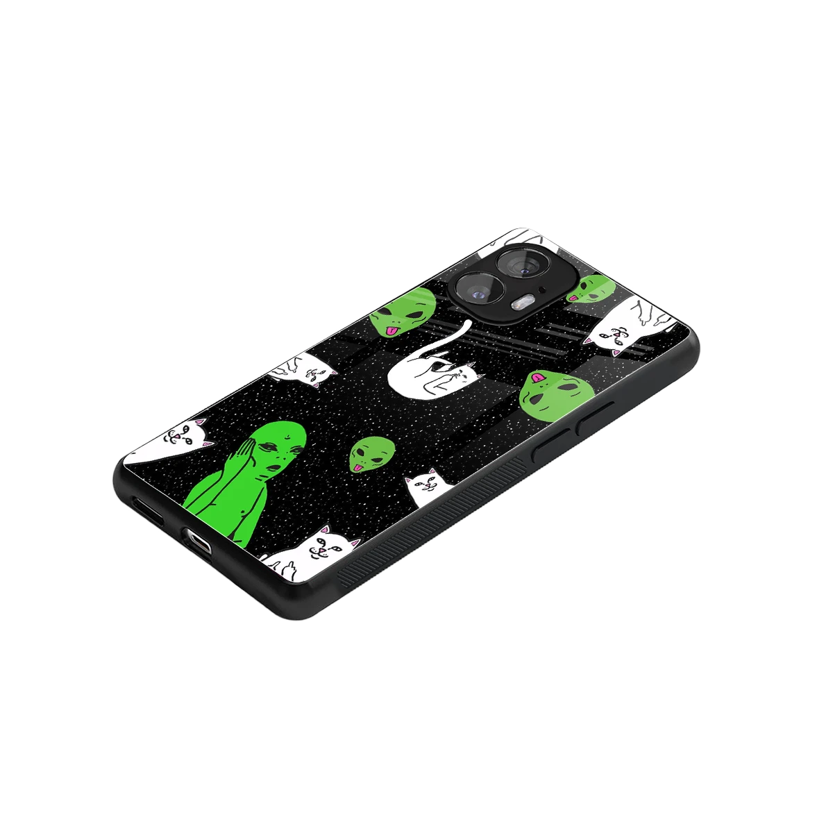 Space Kitty stylish phone case for nothing phone 2 | glossy glass and slim fit
