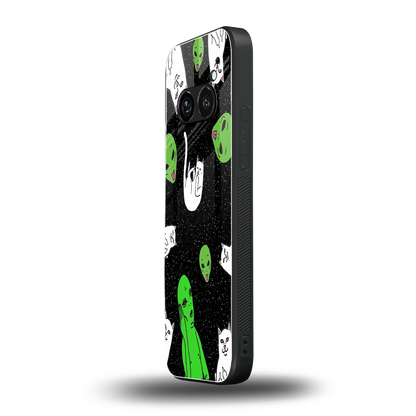 Space Kitty nothing phone 2a mobile cover | shockproof glass phone case
