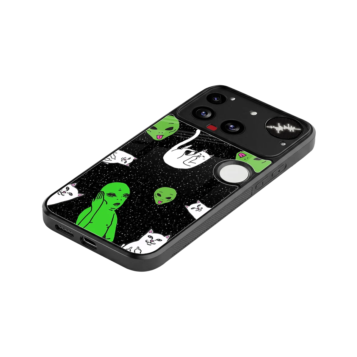 Space Kitty stylish phone case for nothing phone 3 | glossy glass and slim fit