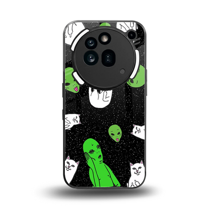Space Kitty back phone cover | glass case for nothing phone 3a pro