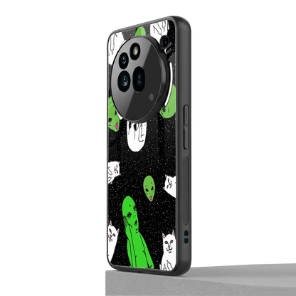 Space Kitty nothing phone 3a pro mobile cover | shockproof glass phone case