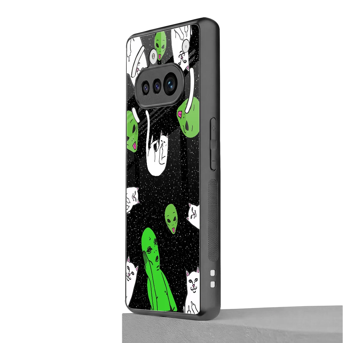 Space Kitty nothing phone 3a mobile cover | shockproof glass phone case