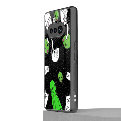 Space Kitty nothing phone 3a mobile cover | shockproof glass phone case