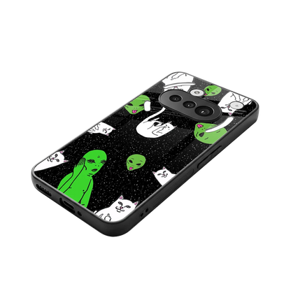 Space Kitty stylish phone case for nothing phone 3a | glossy glass and slim fit