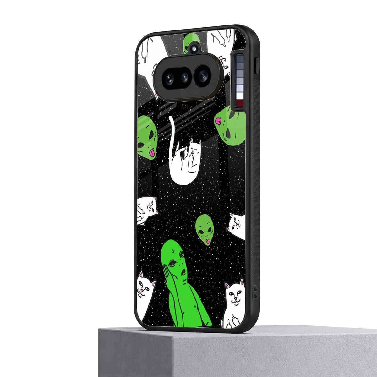 Space Kitty nothing phone 4a mobile cover | shockproof glass phone case