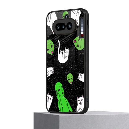 Space Kitty nothing phone 4a mobile cover | shockproof glass phone case