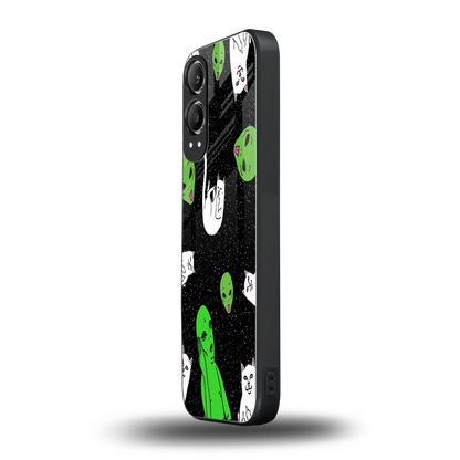 Space Kitty oneplus nord ce 4 lite mobile cover | shockproof glass phone case