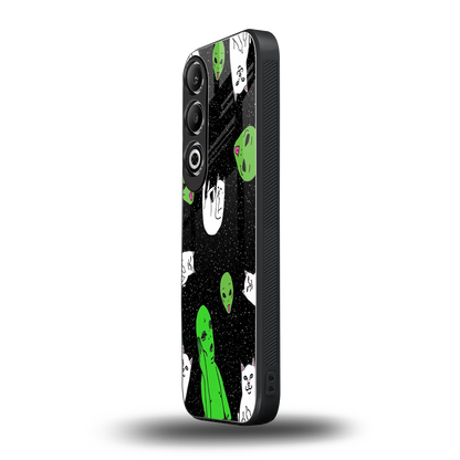 Space Kitty oneplus nord ce 4 mobile cover | shockproof glass phone case