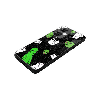 Space Kitty stylish phone case for oneplus nord ce 3 lite | glossy glass and slim fit