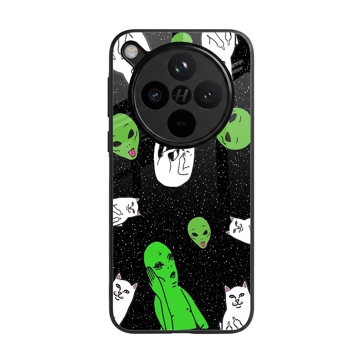 Space Kitty back phone cover | glass case for oppo find x8