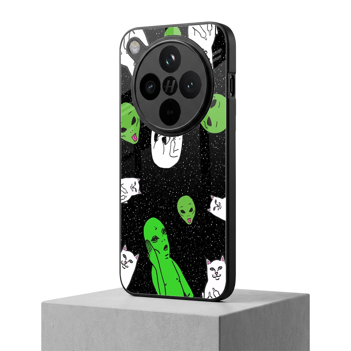 Space Kitty oppo find x8 mobile cover | shockproof glass phone case