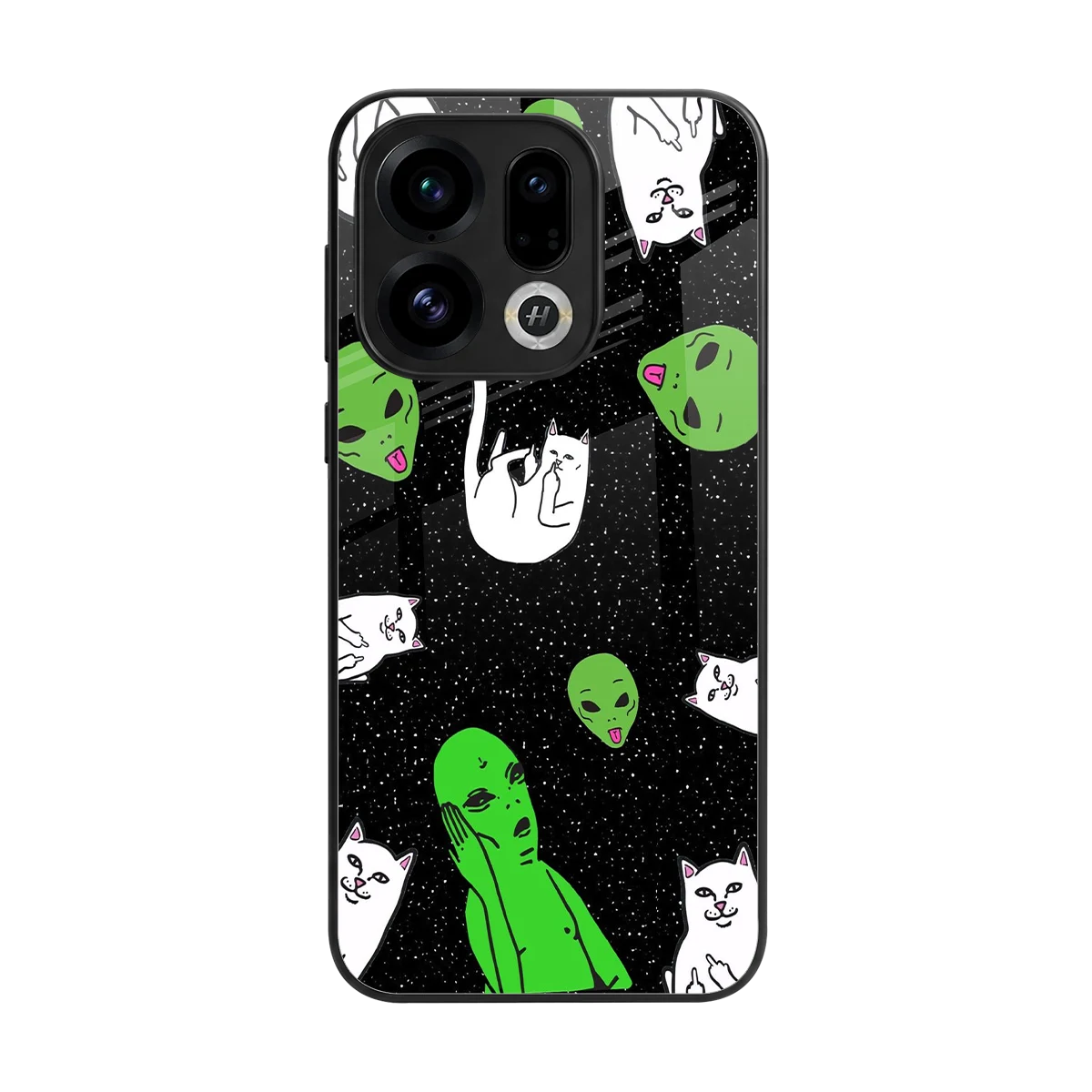 Space Kitty back phone cover | glass case for oppo find x9