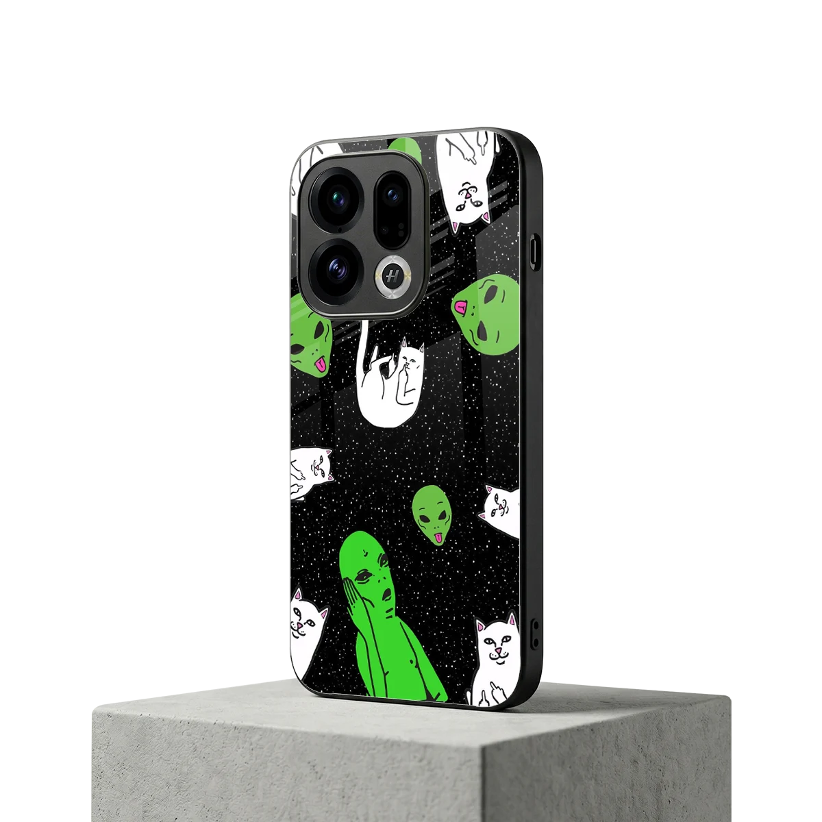 Space Kitty oppo find x9 mobile cover | shockproof glass phone case
