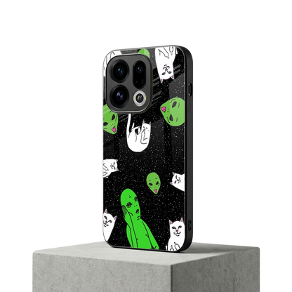 Space Kitty oppo find x9 mobile cover | shockproof glass phone case