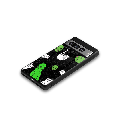 Space Kitty google pixel 7 pro mobile cover | shockproof glass phone case