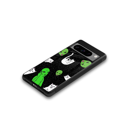 Space Kitty google pixel 8 pro mobile cover | shockproof glass phone case