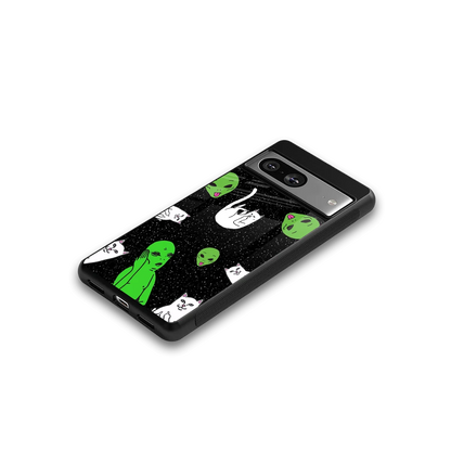 Space Kitty google pixel 8 mobile cover | shockproof glass phone case