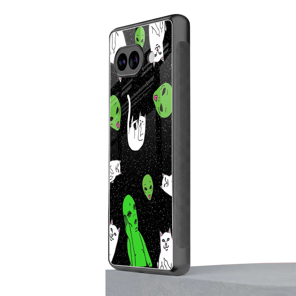 Space Kitty google pixel 10a mobile cover | shockproof glass phone case
