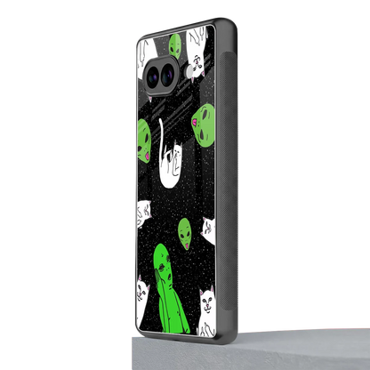Space Kitty google pixel 10a mobile cover | shockproof glass phone case