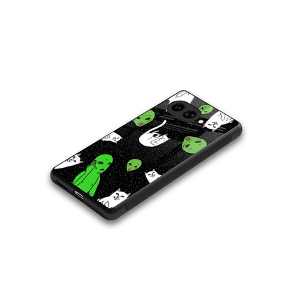 Space Kitty stylish phone case for google pixel 10a | glossy glass and slim fit