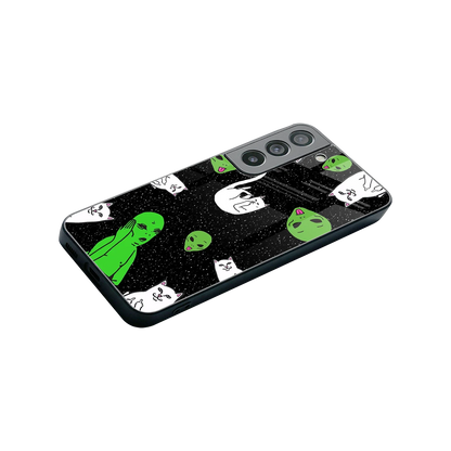 Space Kitty stylish phone case for samsung galaxy s22 | glossy glass and slim fit