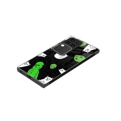 Space Kitty stylish phone case forvivo v30 pro | glossy glass and slim fit