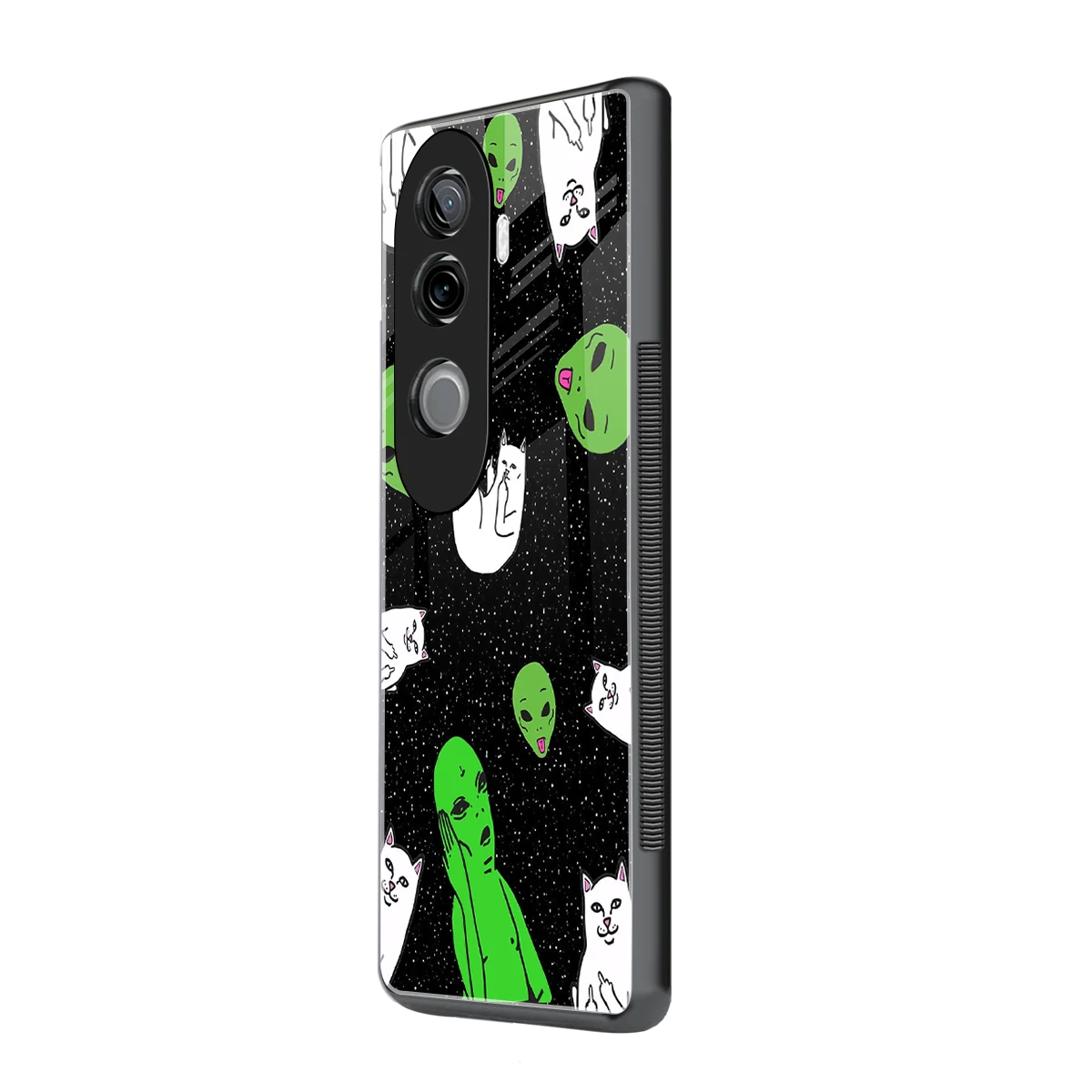 Space Kitty vivo v40e mobile cover | shockproof glass phone case