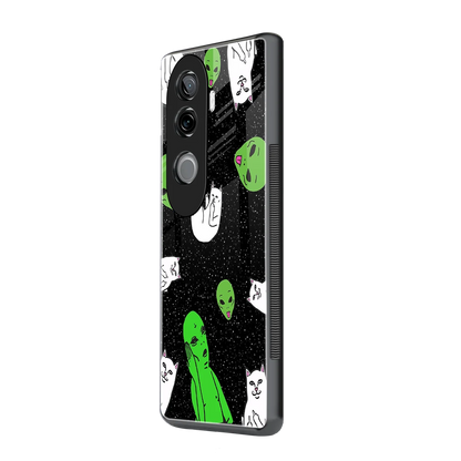 Space Kitty vivo v40e mobile cover | shockproof glass phone case