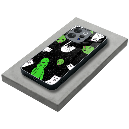 Space Kitty stylish phone case for vivo v70 elite | glossy glass and slim fit