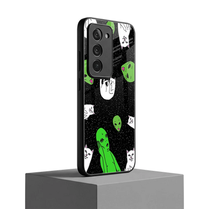 Space Kitty redmi 15 5g mobile cover | shockproof glass phone case