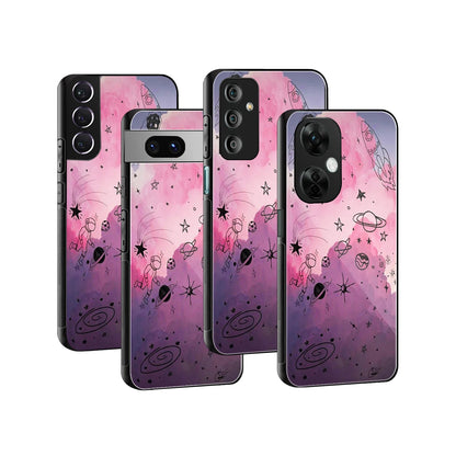 Stylish Glass Back Case for All Smartphones iPhone, Samsung, OnePlus, Pixel, Redmi, Oppo, Vivo, Motorola