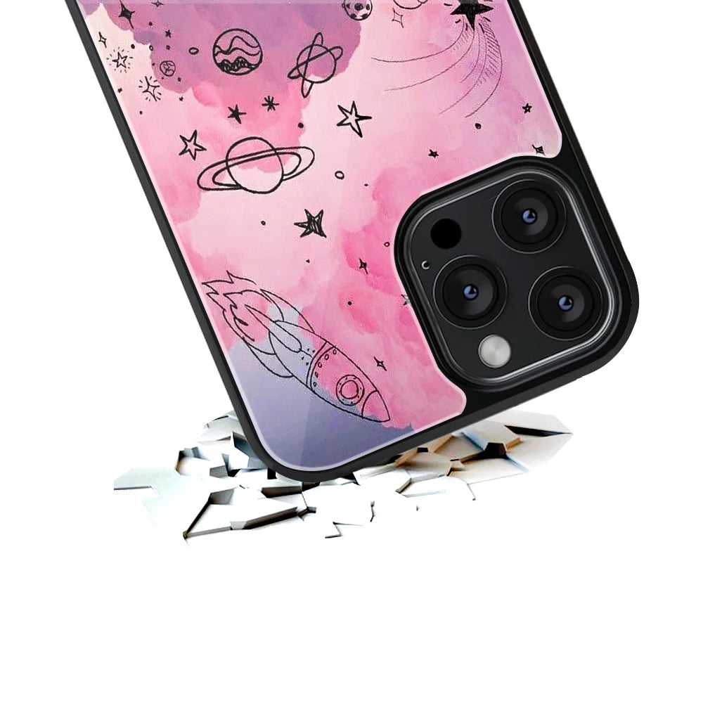 Durable Glass Back Mobile Case for iPhone, Samsung, OnePlus, Google Pixel, Redmi, Vivo, Oppo