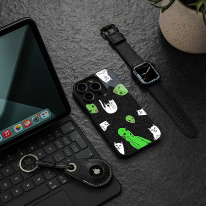 Space Kitty Phone Case for Iphone 15 Pro Max | Glass Case