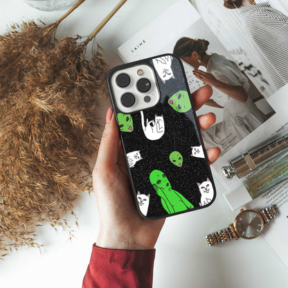 Space Kitty Phone Case for Iphone 15 Pro Max | Glass Case