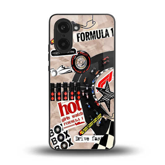 Speedline back phone cover | glass case for oneplus nord ce5 5g