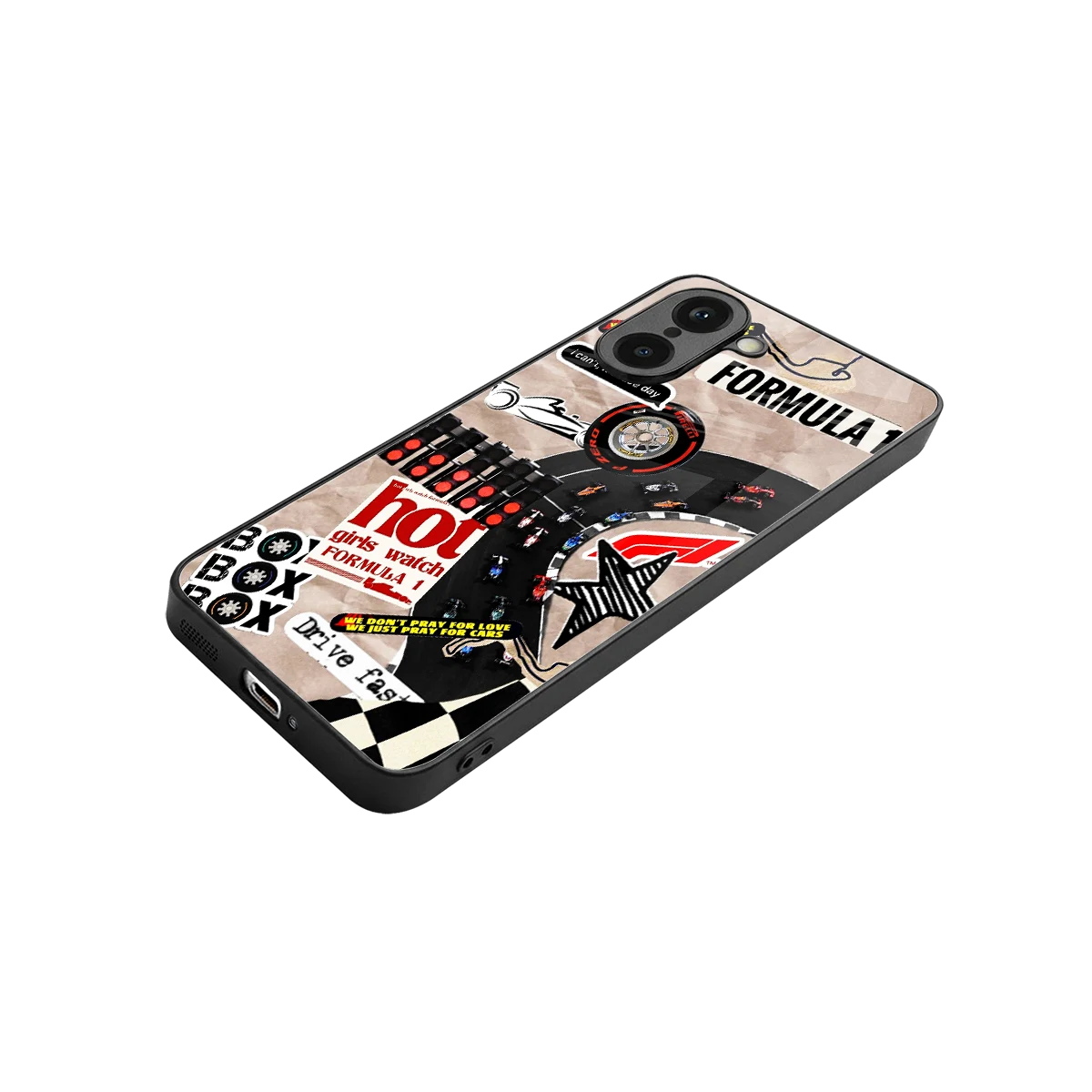 Speedline stylish phone case for oneplus nord ce5 5g | glossy glass and slim fit