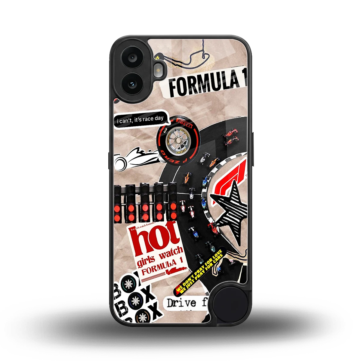 Speedline back phone cover | glass case for cmf nothing phone 1