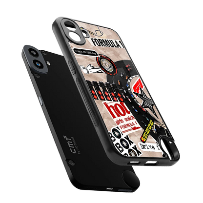 Speedline sleek cmf nothing phone 1 cover with tempered glass back and TPU edges