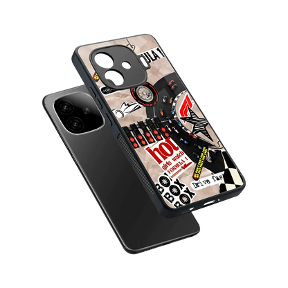 Speedline sleek iqoo neo 10r 5g cover with tempered glass back and TPU edges