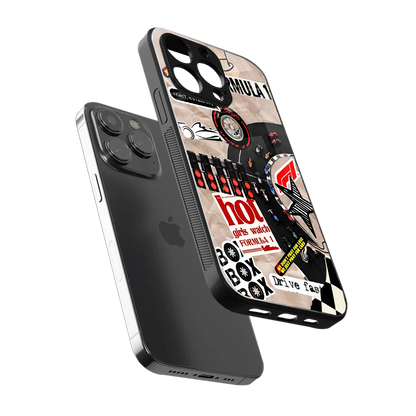 Speedline sleek iphone 13 pro cover with tempered glass back and TPU edges
