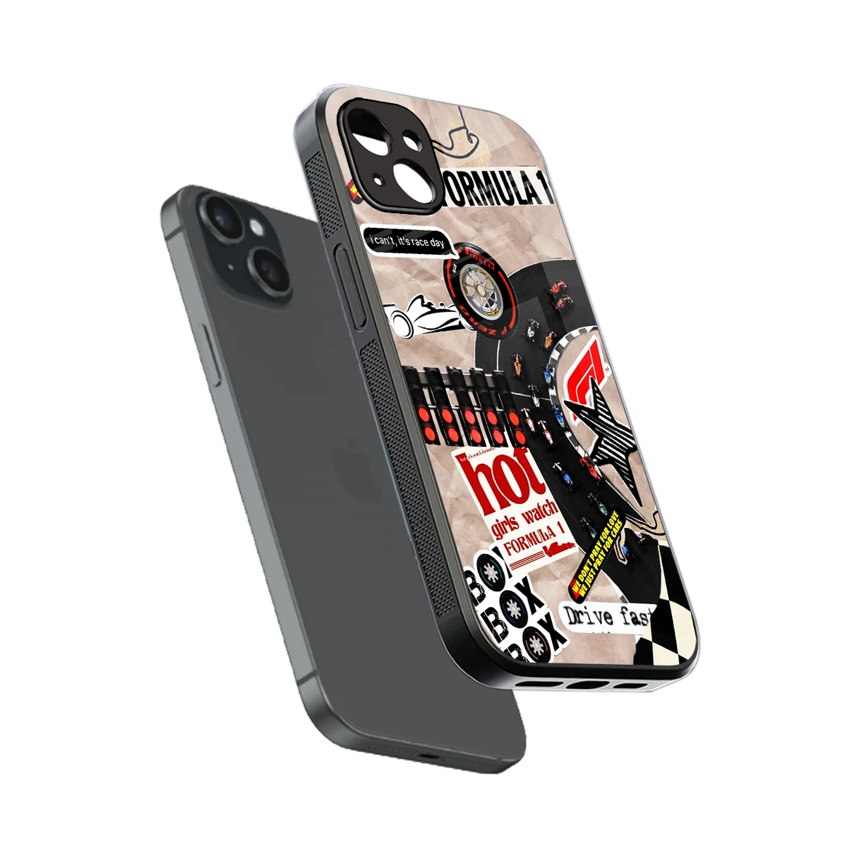 Speedline sleek iphone 14 plus cover with tempered glass back and TPU edges
