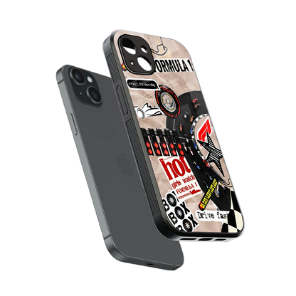 Speedline sleek iphone 14 plus cover with tempered glass back and TPU edges