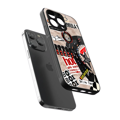 Speedline sleek iphone 15 pro max cover with tempered glass back and TPU edges