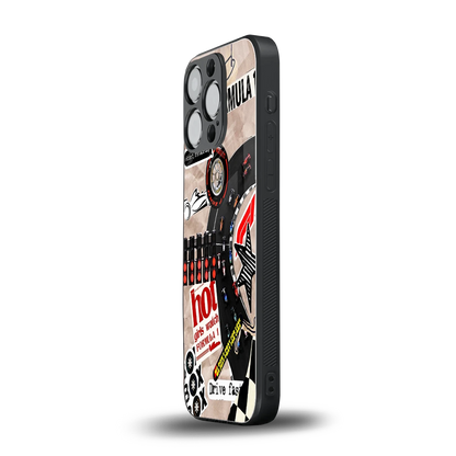 Speedline iphone 15 pro mobile cover | shockproof glass phone case