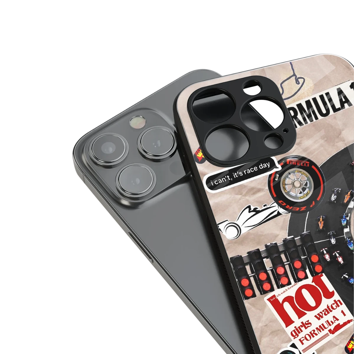 Speedline stylish phone case for iphone 16 pro max | glossy glass and slim fit