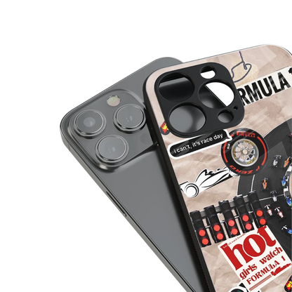 Speedline stylish phone case for iphone 16 pro max | glossy glass and slim fit