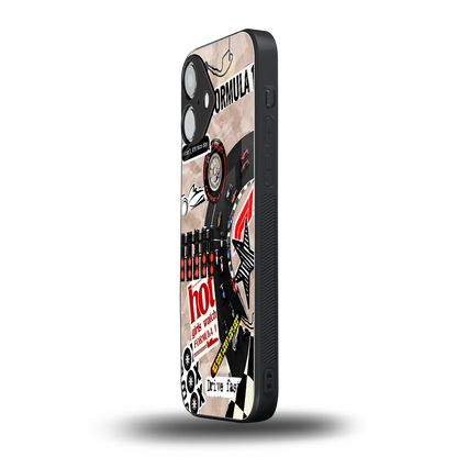 Speedline iPhone 16 mobile cover | shockproof glass phone case